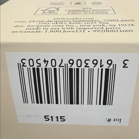 Philosophy Fresh Cream Eau de Toilette 2 oz Fragrance new in box - Picture 4 of 4